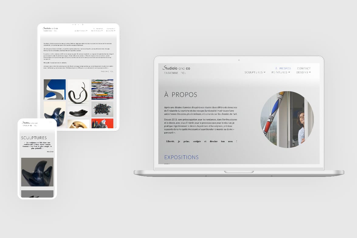 Webdesign et refonte de site sur mesure pour Studiolo