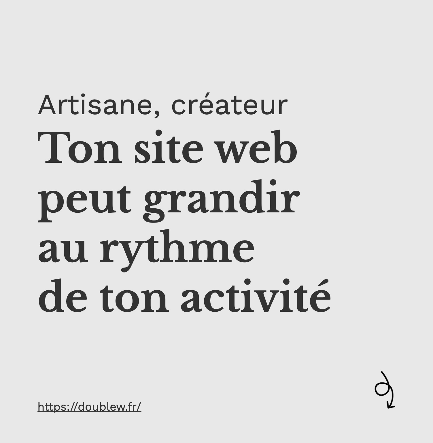 Artisane, créateur : Ton site web peut grandir au rythme de ton activité !