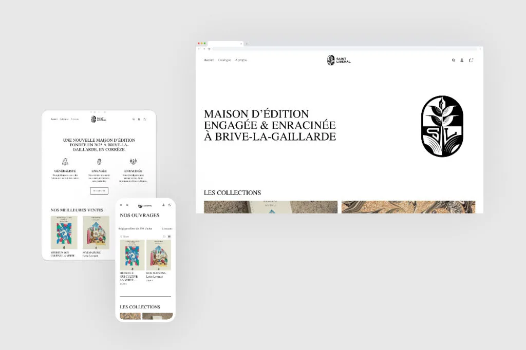 Comment concevoir un site Shopify pour une maison d’édition indépendante : le cas Saint Libéral